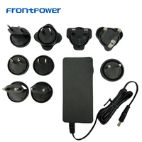 Adaptateur secteur AC/DC Frontpower 65W 9-36V avec prise interchangeable et protection OTP pour ordinateur portable, aspirateur et aquarium