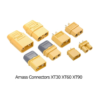 Conectores de Batería Amass Originales para Montaje en Panel XT60 XT60E-M XT60E-F Macho Hembra