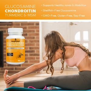 No Gmo Vegan Aeglewell Glucosamina Condroitina <span class=keywords><strong>MSM</strong></span> Suplemento Cápsulas Apoya la estructura articular saludable - Product Image 5