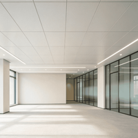 Panneau de plafond en aluminium blanc alvéolé, plafond suspendu en métal pour la maison, l'hôtel, l'école, l'hôpital, les projets commerciaux