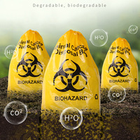 Grand sac de carcasse d'animal à cordon épaissi sac de déchets d'élimination inoffensif sacs de carcasse de volaille morte biodégradables étanches