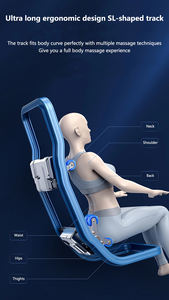 Venta al por mayor 2025 silla de masaje eléctrica de doble núcleo de cuerpo completo de gravedad cero nueva técnica Shiatsu de estiramiento tailandés 3D 4D para oficina y hogar - Product Image 2