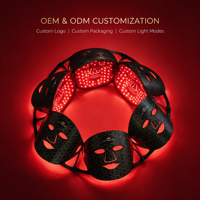 Masque facial LED pour la luminothérapie, thérapie par lumière rouge et infrarouge proche, appareils de luminothérapie, 4 couleurs, masque facial en silicone LED pour la beauté, pour usage domestique