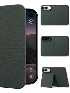 Custodia per <span class=keywords><strong>iPhone</strong></span> Duo TechWoven, con supporto pieghevole integrato, protezione antiurto a copertura totale - Product Image 2