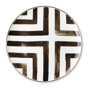 Service <span class=keywords><strong>de</strong></span> table en porcelaine fine créative, bols, assiettes, ensembles blancs avec bordure dorée, céramique haut <span class=keywords><strong>de</strong></span> gamme, motif croisement, <span class=keywords><strong>vaisselle</strong></span>, ensembles <span class=keywords><strong>de</strong></span> dîner - Product Image 6