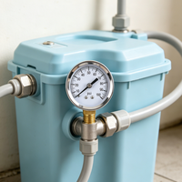 Manomètre chromé 0-100 psi avec raccord inférieur en laiton, pièces de rechange OEM pour compresseur d'air