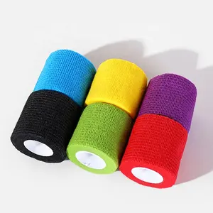 Clearance Of Factory Stock High Quality Black Colorful 5CM*4.5M Non-woven Bandage Professional Sports Recovery Tape