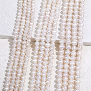 Perles d'eau douce naturelles presque circulaires, provenant directement des fabricants, pour la fabrication de bijoux faits main. - Product Image 2