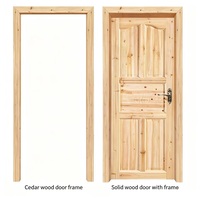 Porte en bois massif de sapin massif pour projet d'ingénierie, grande quantité, porte de chambre en bois massif pour hôtel