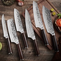 Ensemble de petits couteaux de chef Santoku pour légumes occidentaux, outil de cuisine polyvalent forgé à la main en métal durable