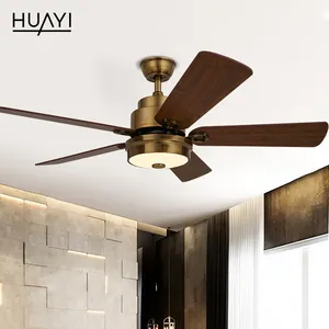 Hot Sale European Style Ceiling Fan High Quality Switch Remote Control 5 Speed Ceiling Fan Light