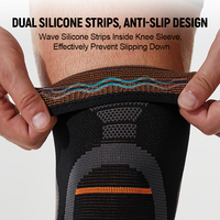 Kit de protection corporelle complet avec 6 manchons tricotés, bandes de silicone doubles, soutien genoux, coudes et chevilles, personnalisable
