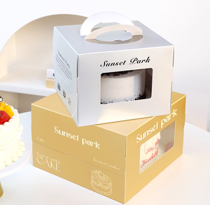 Personalização De Fábrica Caixa De Bolo De Aniversário Transparente Portátil Exquisite 4 Polegadas 6 Polegadas Caixa De Bolo De Mousse De <span class=keywords><strong>8</strong></span> Polegadas - Product Image 1