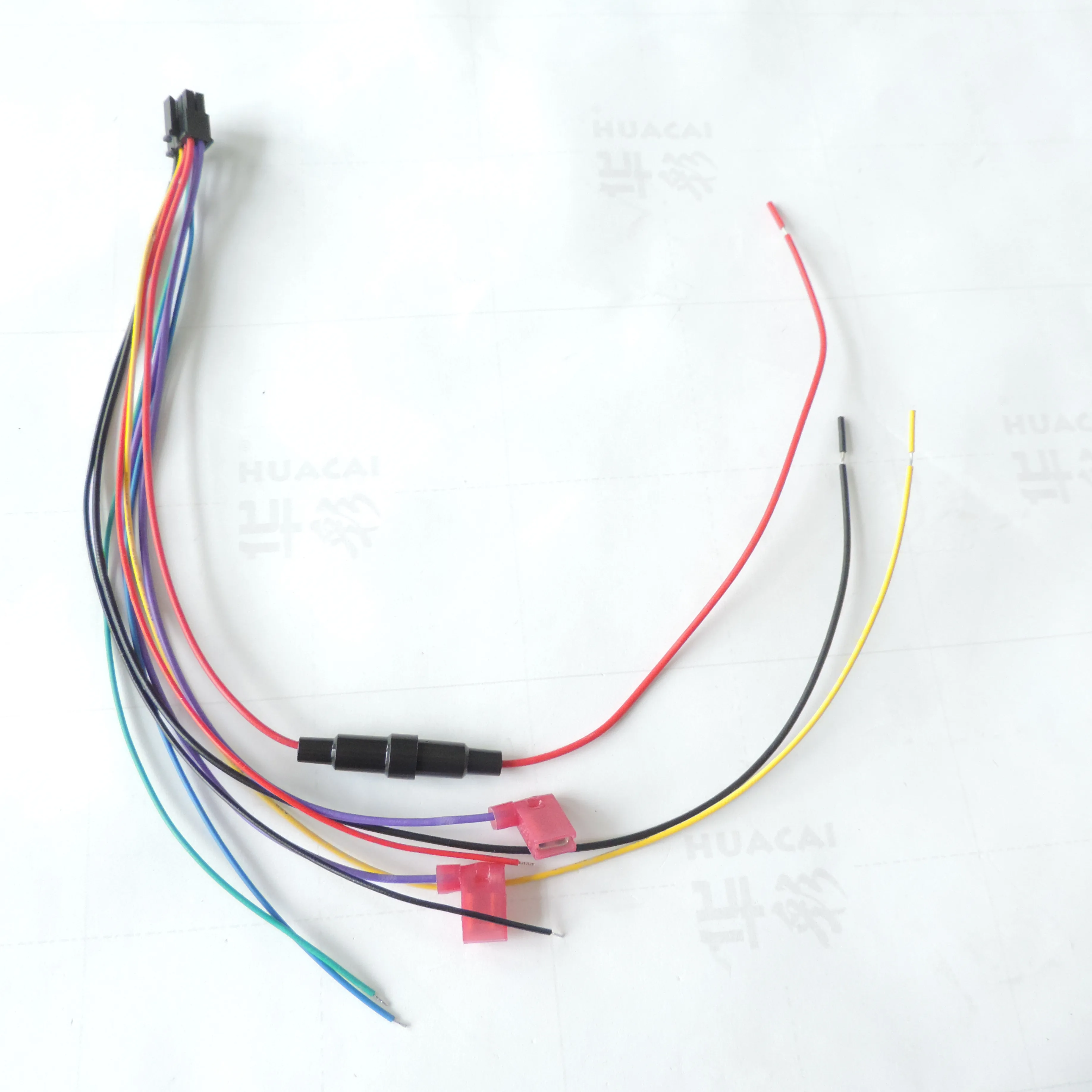 שווה ערך molex מחברים 0430250808 עם בעל פתיל 20 24 awg 250mm מסופי שטוח מחבר חשמל חיווט לרתום