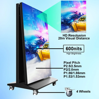 Afficheur LED pliable P2 P2.5, écran LED miroir P1.53 P1.86