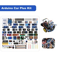 Kit de Voiture Robot Intelligente Multifonctionnelle Arduino pour Suivi de Ligne et Évitement d'Obstacles, Jouet Éducatif STEM Programmable DIY pour le Codage