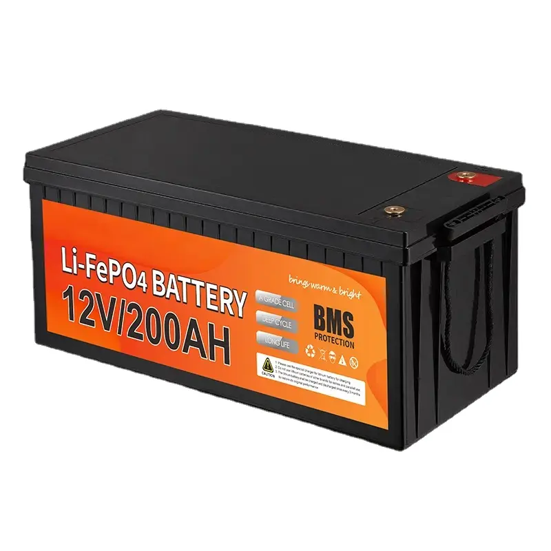 12 V 200Ah Lithium Iron Phosphate Battery 12V 100Ah 200 Ah Lifepo4 Solar Batteries