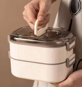 DZ High Quality Single Tier Insulated <b>Lunch</b> <b>Box</b> Portable Eco-Friendly 1L Capacity Japanese Bento Style Food Storage <b>Box</b> - Product Image 3