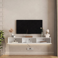 Meuble TV moderne de style européen pour salon et chambre à coucher, design Nanyang, luxe, flottant, à poser au sol, vente en gros