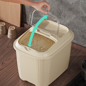 Secchio di riso per uso alimentare a prova di insetto domestico a prova di umidità contenitore di conservazione a prova di umidità per prodotti secchi - Product Image 3