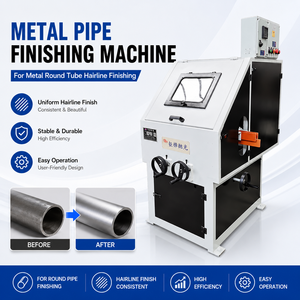 เครื่องขัดท่อกลมอเนกประสงค์ - อัตโนมัติสำหรับท่อสแตนเลส อลูมิเนียม ทองแดง และเหล็กกล้าคาร์บอน - Product Image 4