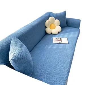 Streç kanepe elastik mobilya koruyucu Polyester kanepe kılıfı l koltuk örtüsü oturma odası için 1/2/3/4-kişilik