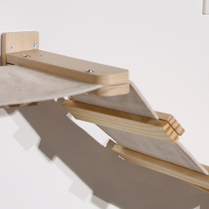 Customized Wooden <strong>Cat</strong> Wall Mounted Shelves Perches Steps <strong>Cat</strong> Hammock Wall <strong>Cat</strong> Climbing Shelves - Product Image 4