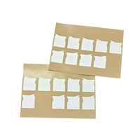 Autocollants personnalisés Étiquettes thermiques vierges adhésives découpées Autocollant d'étiquette thermique blanc personnalisé