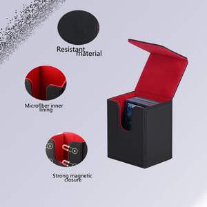 定制 PU 皮革磁性翻盖棋盘游戏游戏王塔罗牌口袋妖怪集换卡牌收纳盒 - Product Image 3