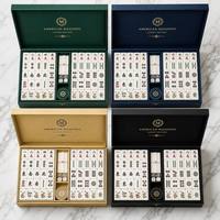 Ensemble de Mahjong américain de luxe en acrylique à 3 couches - Série Joker personnalisée, 166 tuiles professionnelles avec boîte cadeau magnétique - OEM/ODM