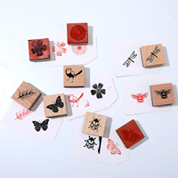 Sellos de Goma de Madera Vintage con Diferentes Gráficos, Sellos de Tinta de Goma de Madera Decorativos Retro para Manualidades, Diario, Scrapbooking
