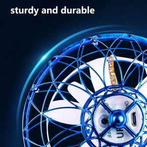 <span class=keywords><strong>Bola</strong></span> de OVNI <span class=keywords><strong>voladora</strong></span> de retorno automático de giro libre <span class=keywords><strong>con</strong></span> luz LED, modo giroscópico de tierra, juguetes de pelota OVNI para niños, novedad - Product Image 4