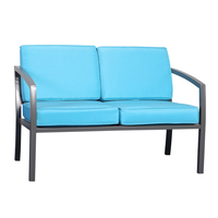 Ensemble table et chaises modernes et confortables en aluminium non pliables pour 4 personnes, mobilier de jardin extérieur avec plateau en verre, garantie de 2 ans