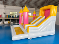 Châteaux gonflables JIALE pour enfants, structures de saut commerciales d'extérieur, toboggans en PVC, logo et couleur personnalisés, en vente