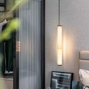 Lámpara de techo nórdica transfronteriza de mármol <span class=keywords><strong>artificial</strong></span> para dormitorio principal, candelabro de diseño simple y creativo para bar o entrada. - Product Image 2