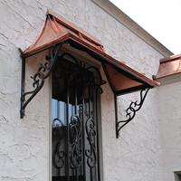 Toldo de Hierro Forjado Negro para Ventanas y Puertas, Parasol para Villa, Toldos de Hierro Tradicionales para Entrada, Decoración Exterior, Accesorios para Puertas