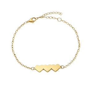 Chevillère personnalisée en acier inoxydable TD Fashion avec 3 cœurs, style plage, gravée au laser, bijou <span class=keywords><strong>de</strong></span> <span class=keywords><strong>pied</strong></span> pour femme - Product Image 6
