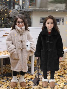 Giacca Invernale alla Moda per <span class=keywords><strong>Bambina</strong></span>, Calda e Spessa in Peluche, Vendita all'Ingrosso - Product Image 4