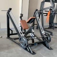 Power X US Fitness Plate Loaded Machine, Machine à Rameur en T Linéaire avec Plateforme pour les Pieds Réglable, Megamass Machine