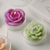 AIKUN Bougies parfumées à la cire de soja pour décoration de maison de luxe, petites bougies parfumées naturelles de longue durée pour plantes succulentes