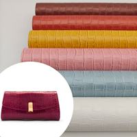 Tissu en cuir synthétique coloré à motif crocodile pour accessoires de sacs à main classiques multi-styles