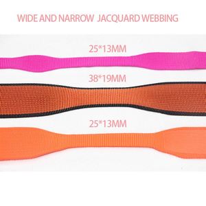 Wholesales Colorful Wide and Narrow <b>Webbing</b> Tape Woven <b>Webbing</b> Strap for Mountaineering Bags - Product Image 3