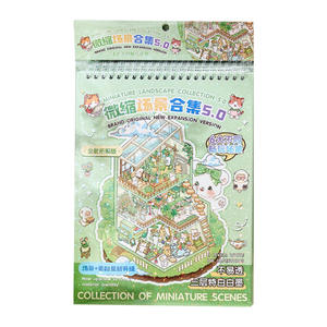 Pack de 20 feuilles d'autocollants de scène miniatures Foggy Glow <span class=keywords><strong>Town</strong></span> 5.0 Series Cute-style empilable 3D Cottage Quiet Book - Product Image 5