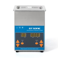Nettoyeur à ultrasons industriel numérique VGT-1620QTD 2L à chauffage unique, 40kHz, avec réservoir en acier inoxydable 304 pour le nettoyage de pièces