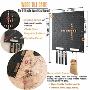 Plateau <span class=keywords><strong>de</strong></span> jeu <span class=keywords><strong>de</strong></span> mots croisés magnétique en métal flottant <span class=keywords><strong>pour</strong></span> la décoration murale <span class=keywords><strong>de</strong></span> la maison et les fêtes cadeau d'<span class=keywords><strong>anniversaire</strong></span> ou <span class=keywords><strong>de</strong></span> mariage faveurs <span class=keywords><strong>de</strong></span> fête des jeunes - Product Image 6