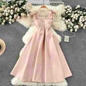 Elegante Vestido Maxi Casual sin Mangas con Cuello en V para Mujer, Corte A, Cintura Imperio, Tejido Transpirable y Lavable, Ecológico - Product Image 3