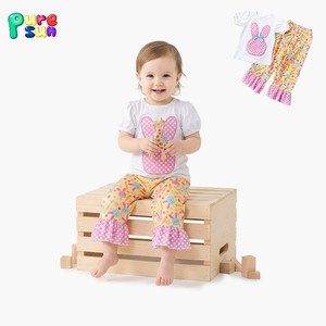 Puresun American Style 4th of July Smocked Kids <strong>Clothing</strong> Set Embroidery Children Clothes Cotton Summer Girls <strong>Clothing</strong> Sets - Product Image 3