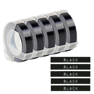 5ロール9mm * 3Mリボン互換ダイモラベルインプレソラ3DエンボステープDymo 1610/1880/1540 <span class=keywords><strong>Motex</strong></span> E101ラベルメーカープリンタ用 - Product Image 6