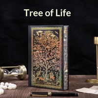 Tree Life A5 Notizbuch mit Gebürstetem Hardcover, Fadenheftung, Retro Chinesischer Stil, Hochwertiges Sammler-Journal