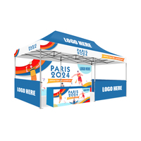 Tentes de réception publicitaires personnalisées résistantes au vent, imperméables et pare-soleil pour événements et courses, 3 x 6 mètres